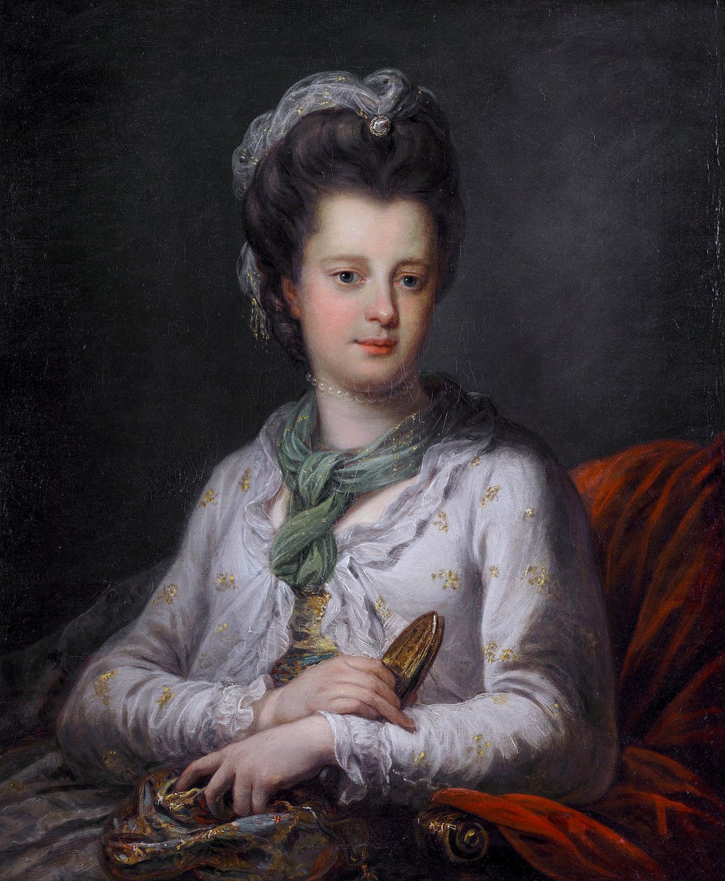 Portrett av Elizabeth Kerr, født Fortescue, markiinne av Lothian av Angelica Kauffmann