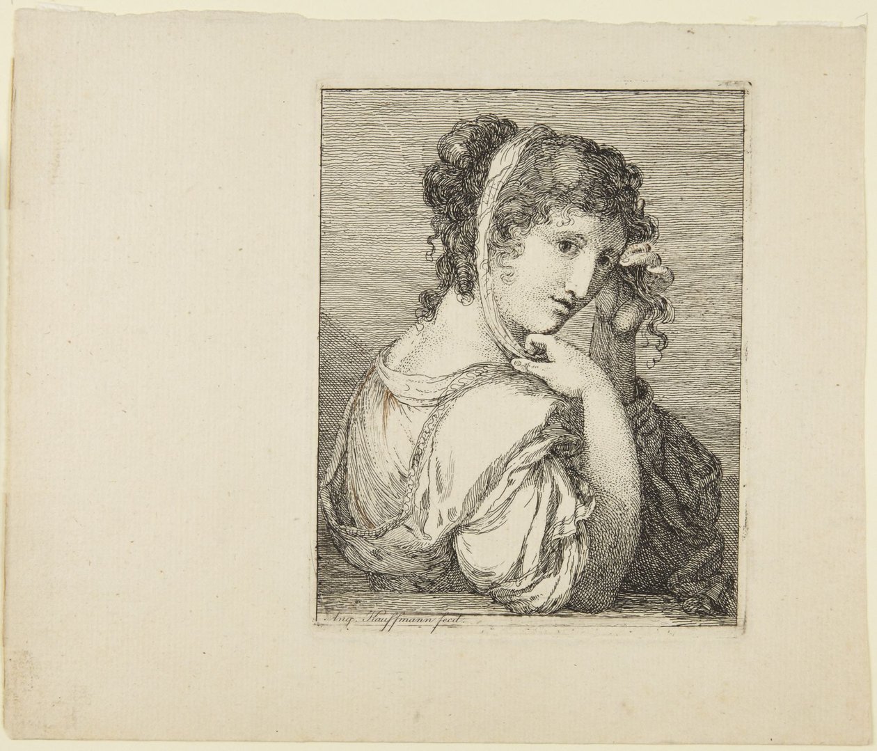 Portrett av en jente av Angelica Kauffmann