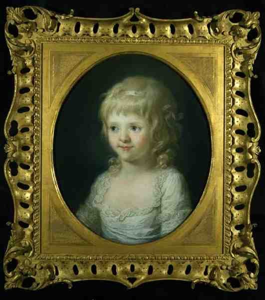 Portrett av frøken Francis Lust (olje på lerret) av Angelica Kauffmann