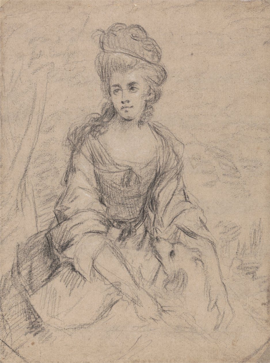 Portrett av en dame av Angelica Kauffmann