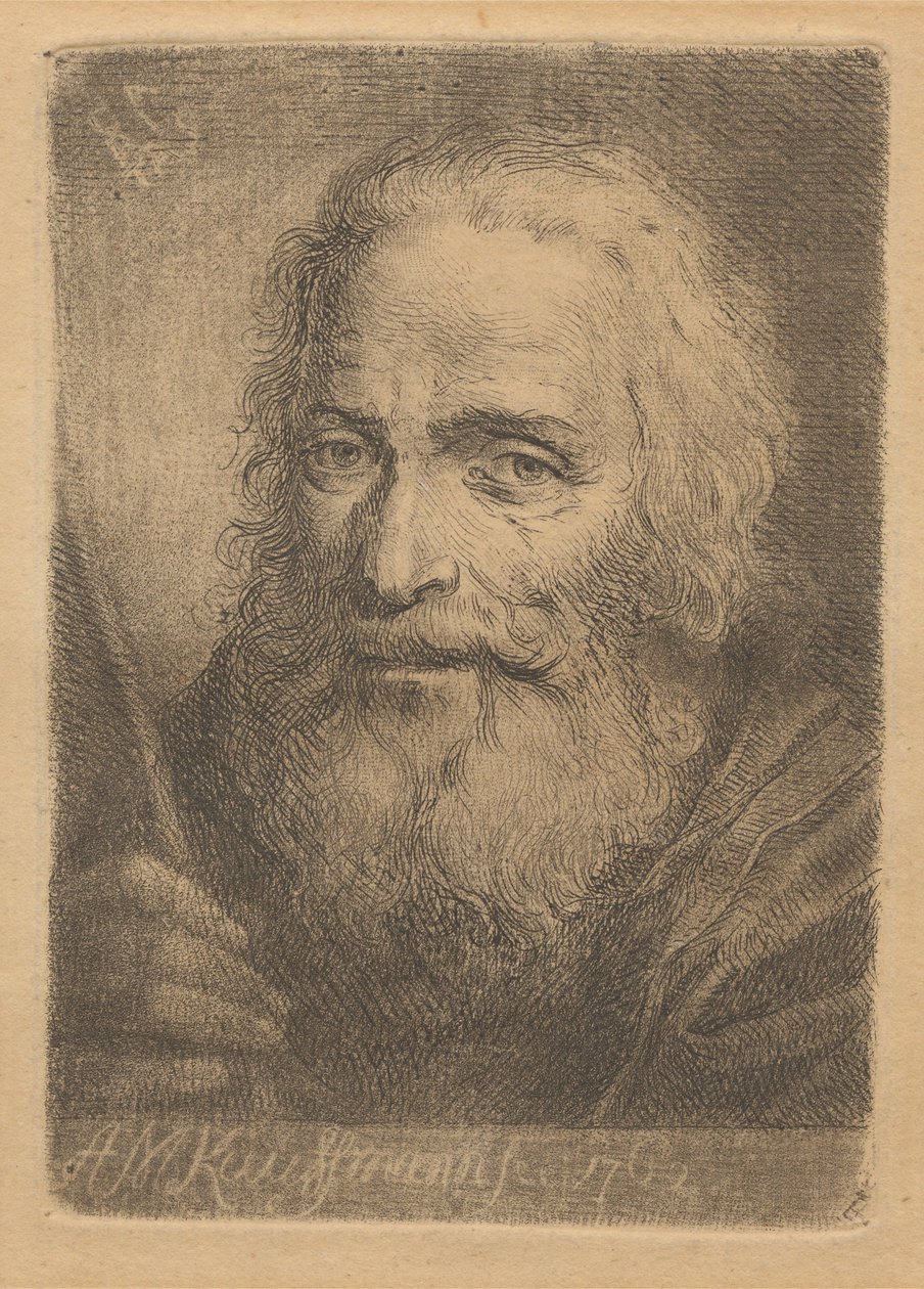 Portrett av en gammel mann av Angelica Kauffmann