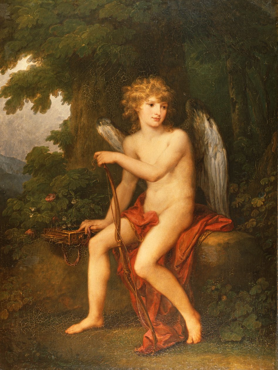 Portrett av prins Henryk Lubomirski som Amor, 1786 av Angelica Kauffmann