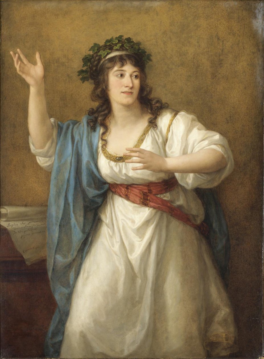 Portrett av poetinnen Teresa Bandettini-Landucci 1763-1837 av Angelica Kauffmann