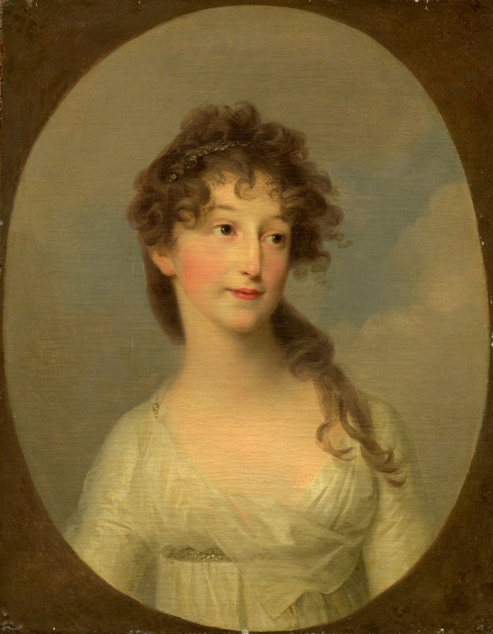 Muligens Franciska Krasinska, hertuginne av Kurland av Angelica Kauffmann