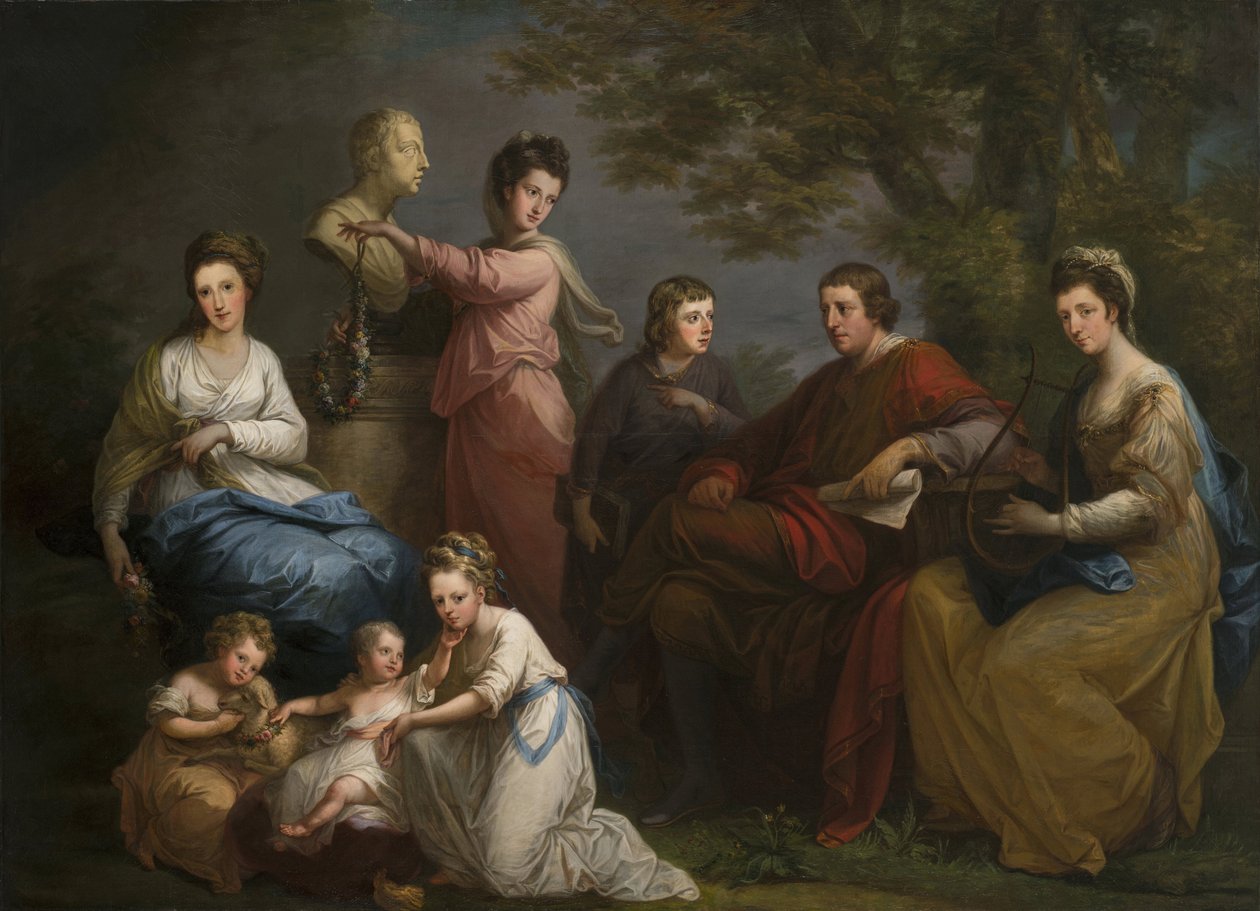 Jarlen av Gowers familie av Angelica Kauffmann