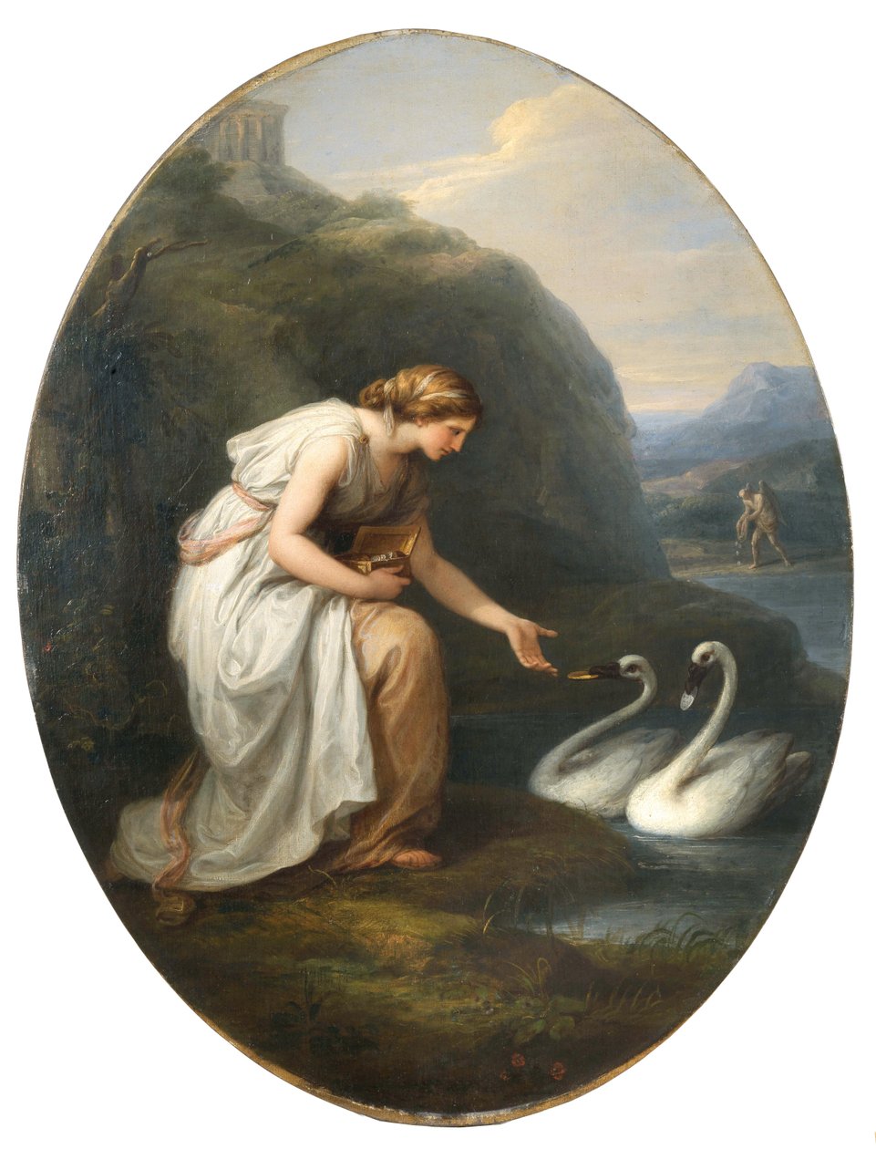 Immortalia - udødelighetens nymfe, 1783. av Angelica Kauffmann