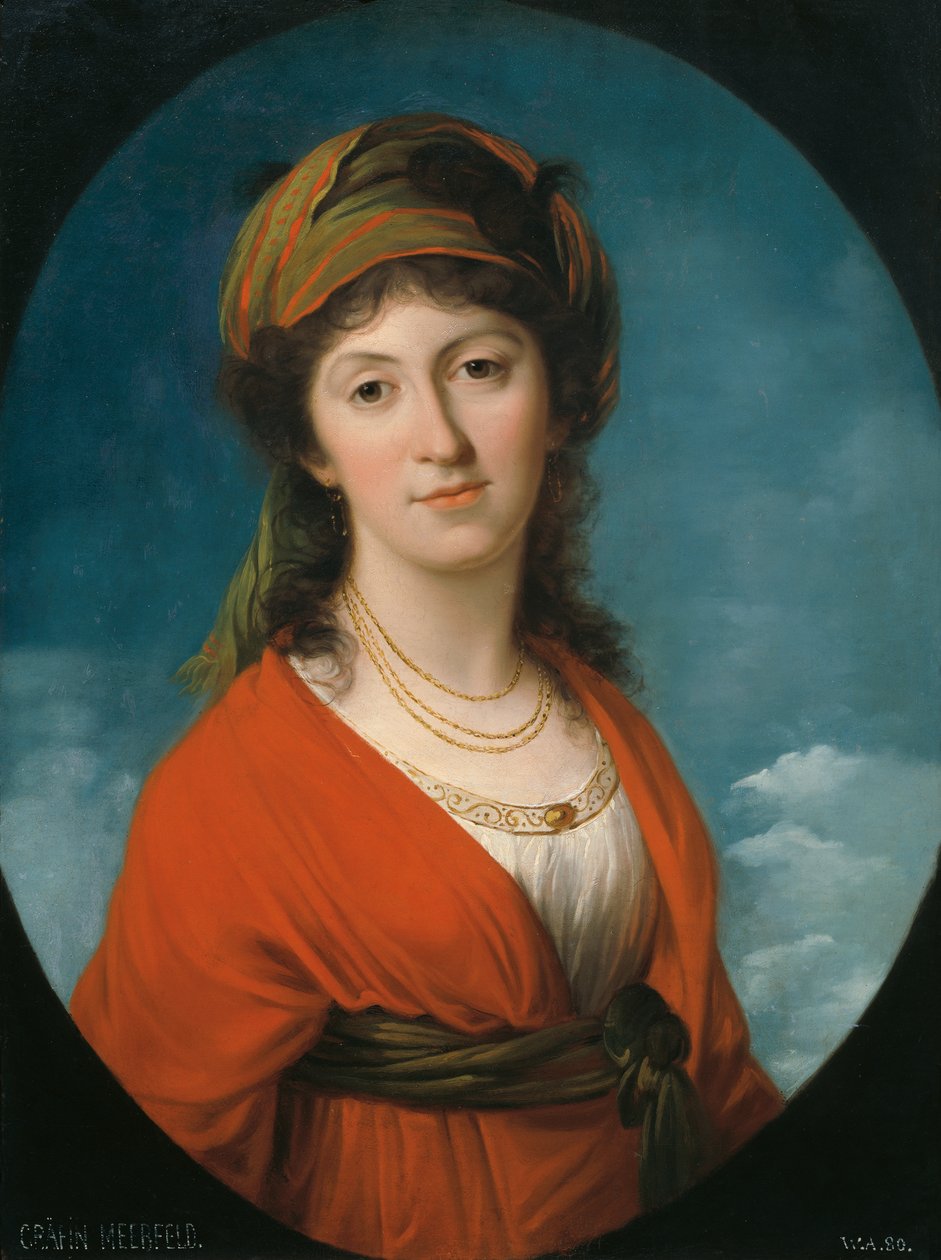 Marie Therese grevinne Meerfeld, født grevinne Dietrichstein av Angelica Kauffmann