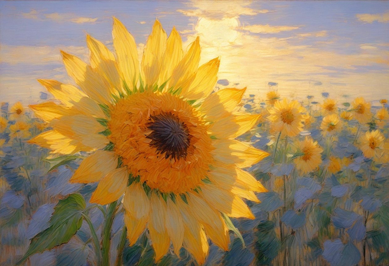Blomster 65, ca. 2022 (olje på lerret) av Angelita Hawke