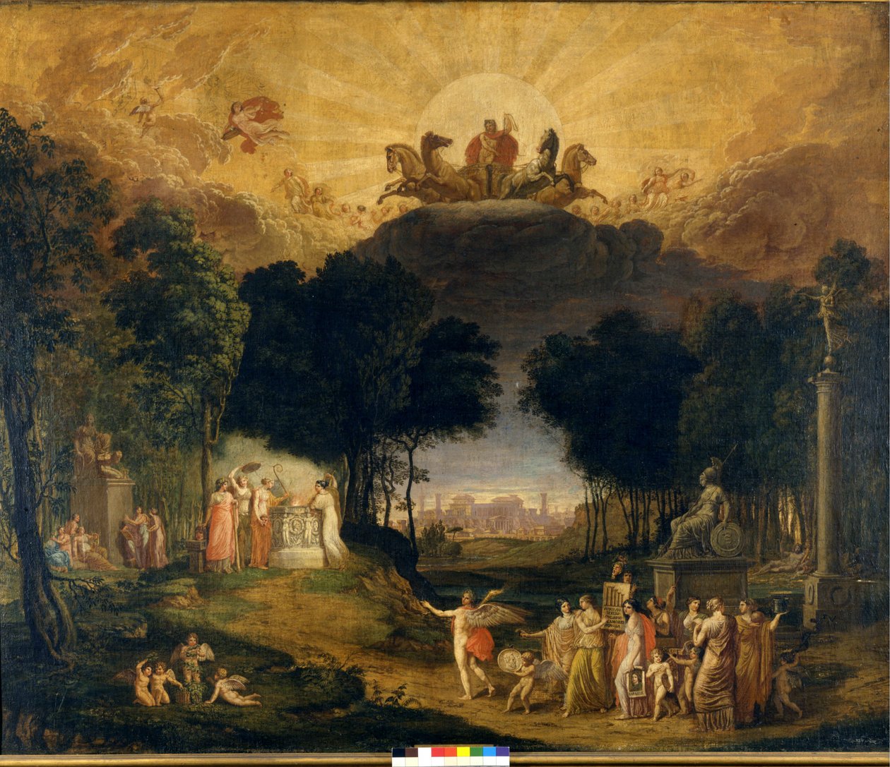 Angelo Monticelli. Første gardin (dekor) til Teatro alla Scala i Milano. av Angelo (after) Monticelli