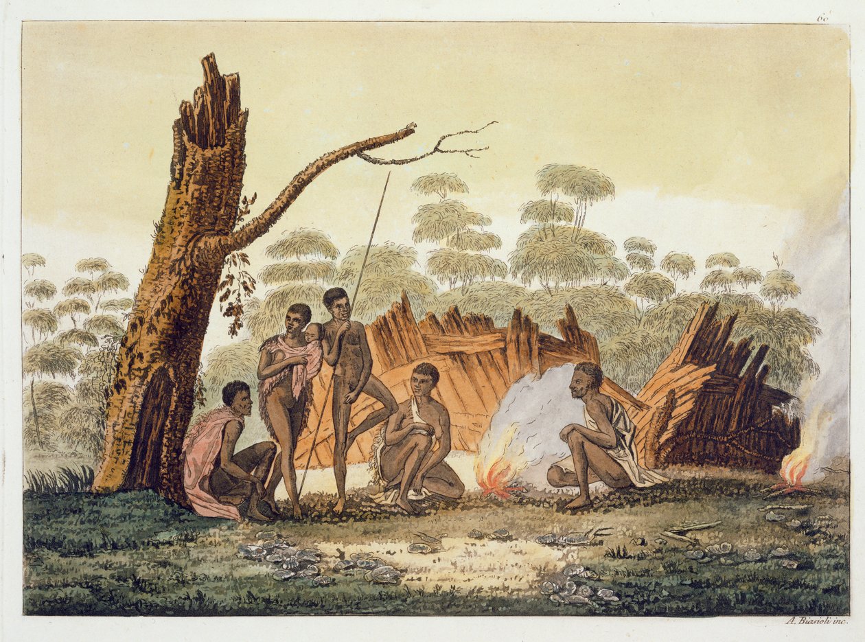 Innbyggere i Loro, New Holland, plate 60 fra 