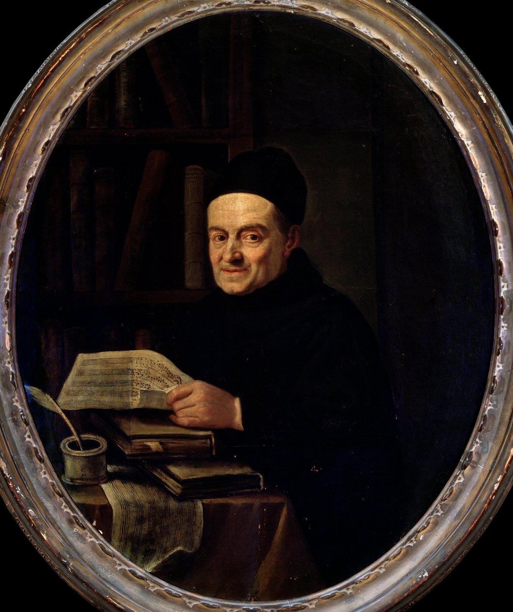Portrett av Giovanni Battista Martini (far Martini) (Pere Martini) (1706-1784). Maleri av Angelo Crescimbeni (1734-1781). 18. århundre. Bologna, Civic Museum Museum av Angelo Crescimbeni