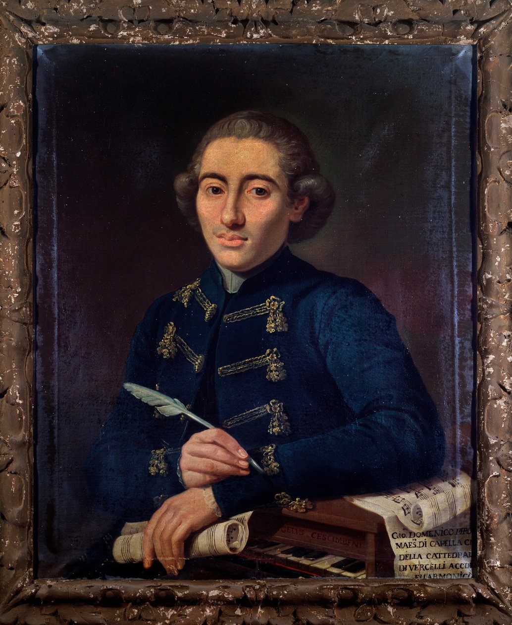 Portrett av Giovanni Domenico Perotti, italiensk komponist (maleri av Angelo Crescimbeni
