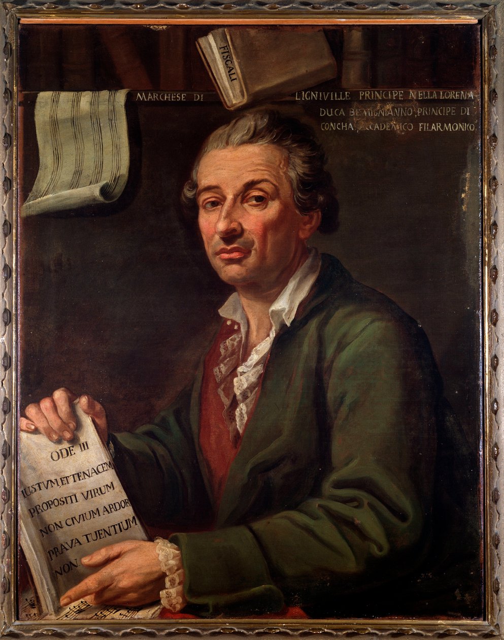 Portrett av Pierre Eugene Francois, markis av Ligniville (maleri av Angelo Crescimbeni