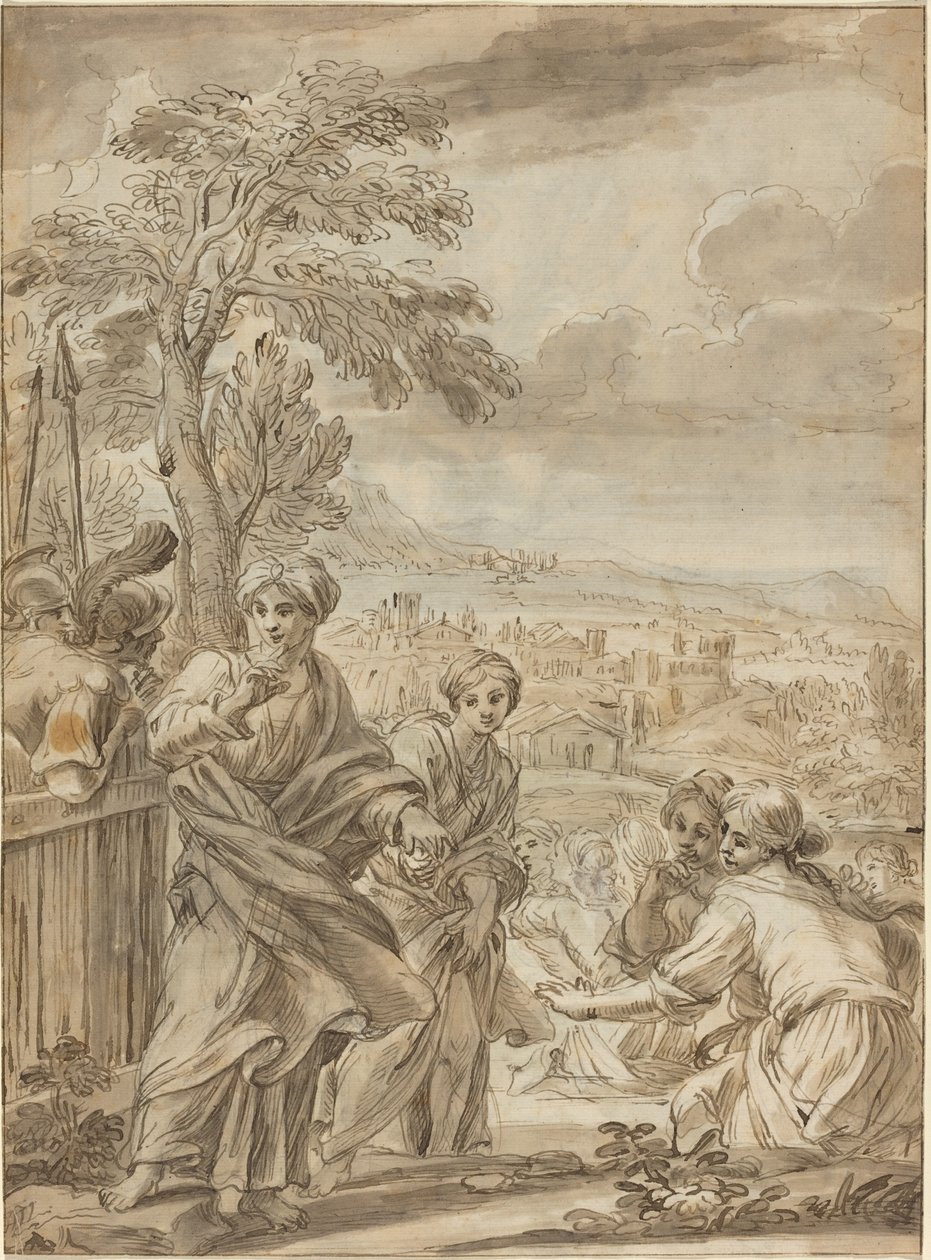 Historisk scene [recto] av Angelo Marullo