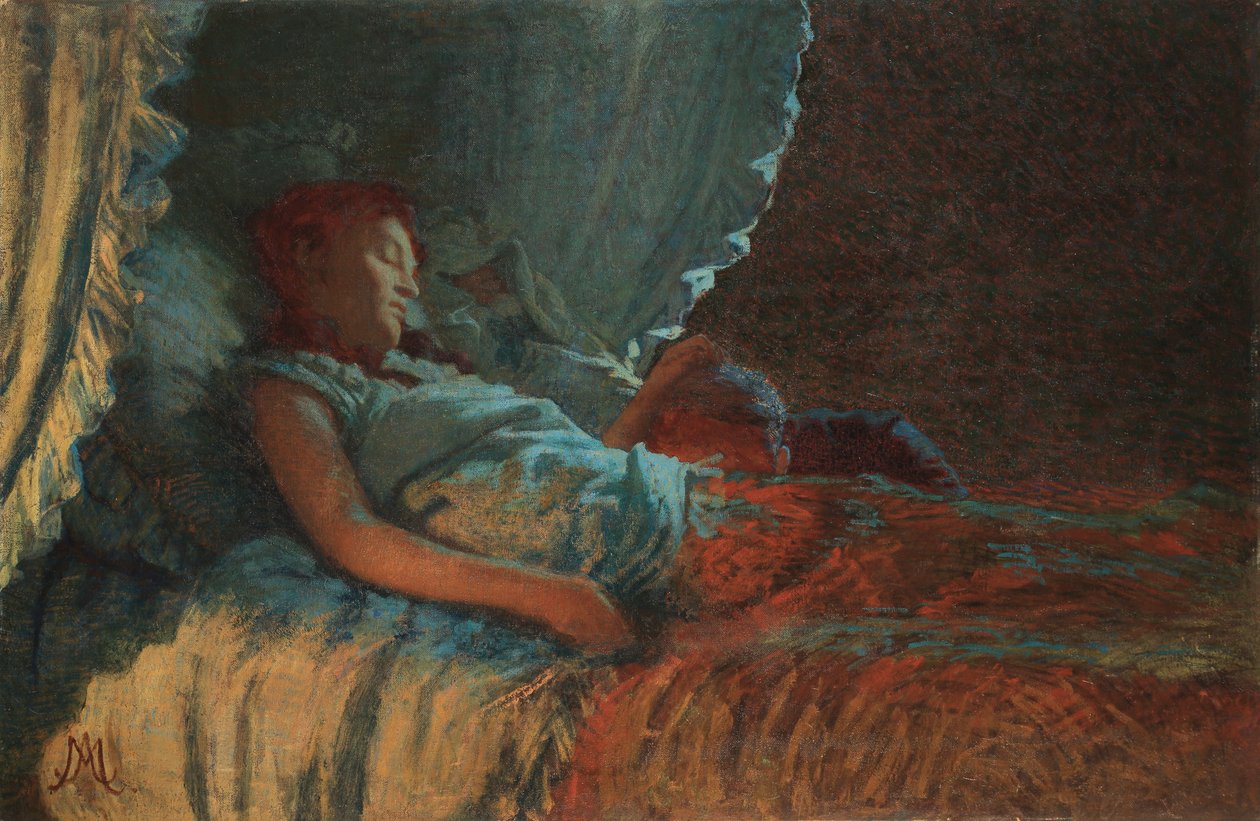 Alba Serena barsel, 1889-1890. av Angelo Morbelli