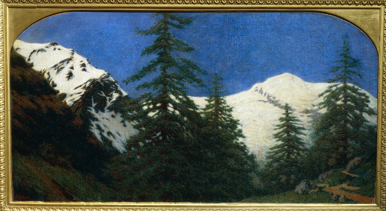 Høye fjell av Angelo Morbelli