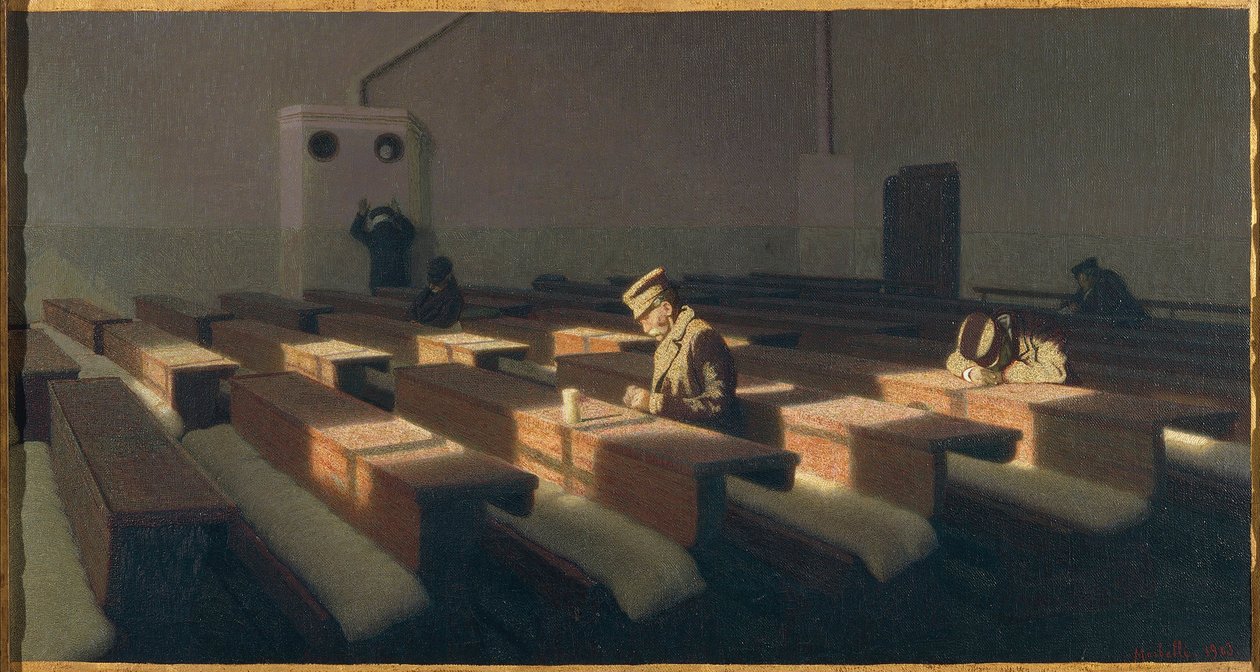 Italia, Venezia, julen til de som er igjen av Angelo Morbelli