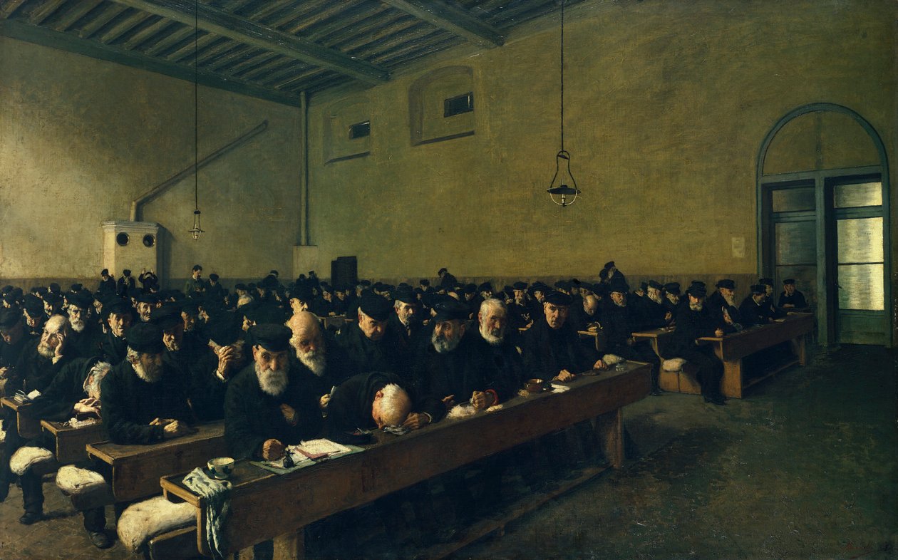 Last Days, av Angelo Morbelli (1853-1919), olje på lerret av Angelo Morbelli