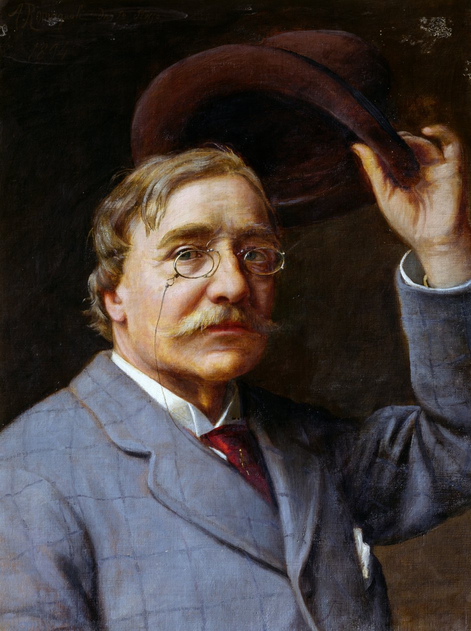 Selvportrett av Angelo Romagnoli (Firenze 1840-etter 1897) av Angelo Romagnoli