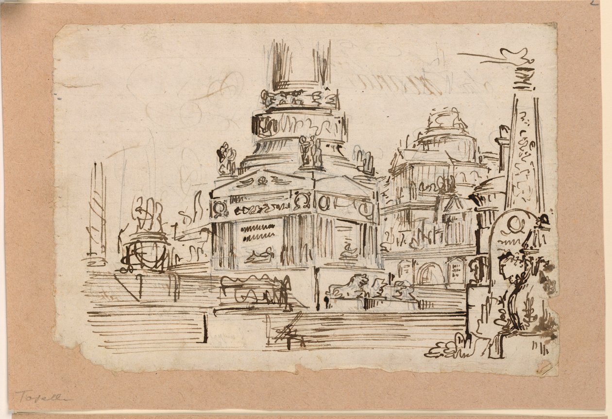 Scenedesign, sokkel av monument av Angelo Toselli
