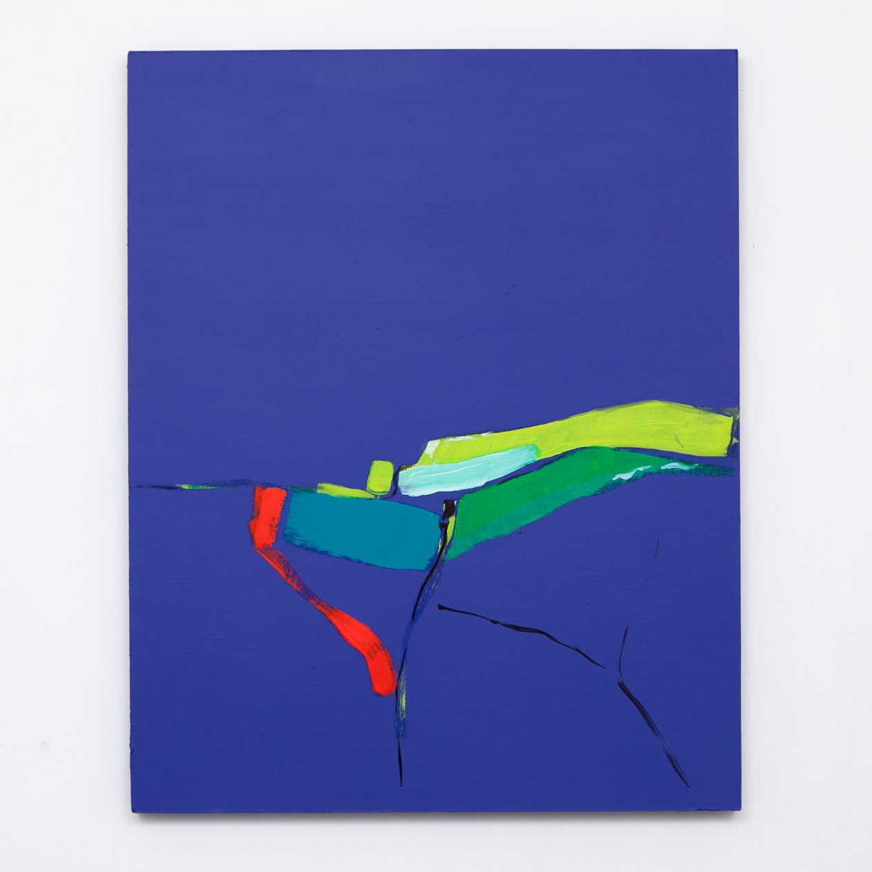 End of the Land, 2012, akryl om bord av Angie Kenber