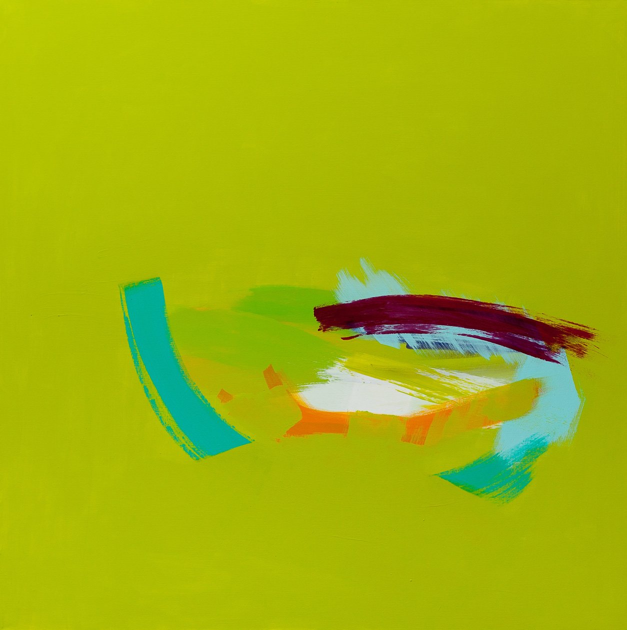 Havn: St. Ives, 2013, akryl på lerret av Angie Kenber