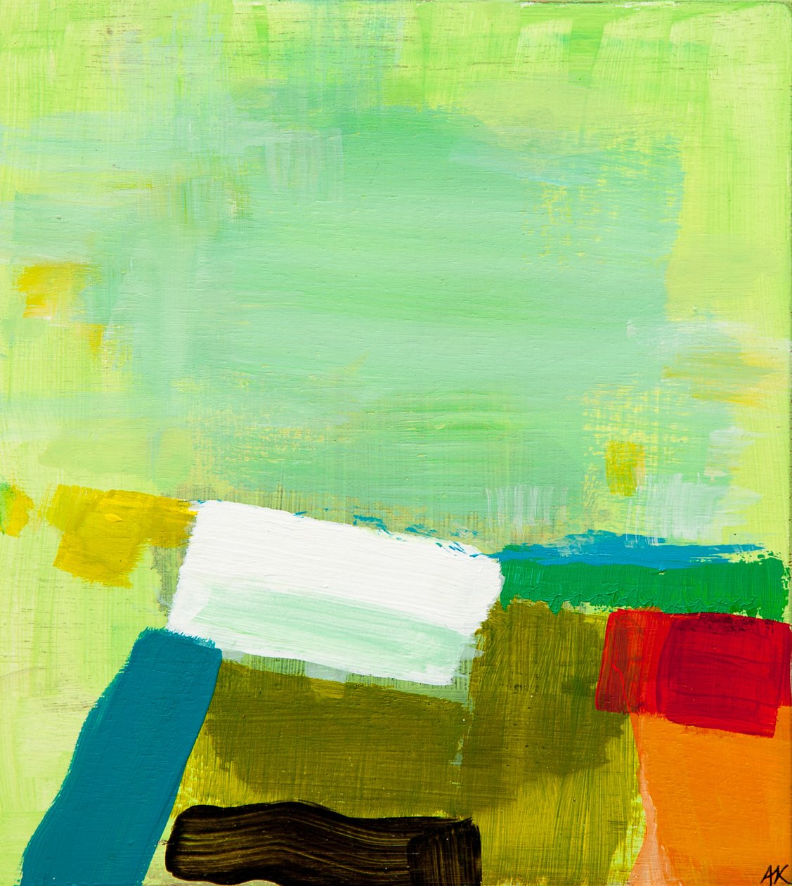 Landskap: Red and Lime, 2012 av Angie Kenber