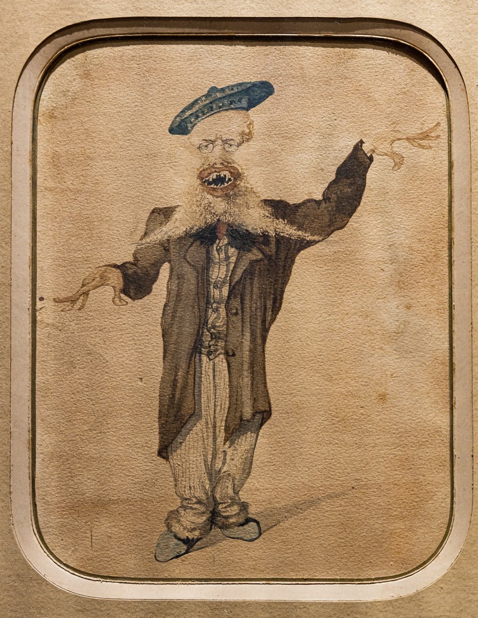 Karikatur av Telemaco Signorini, ca. 1884 (akvarell på papir) av Angiolo Tricca