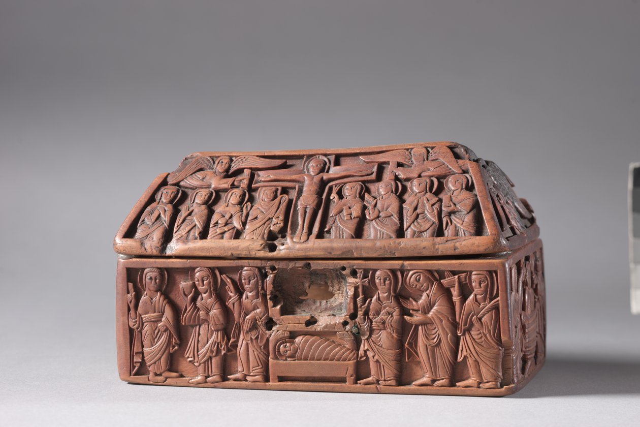 Wooden Casket: Scener fra Kristi liv, ca. 1050 av Anglo Saxon