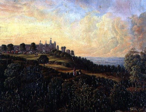 Utsikt over et Hill Fort, India av Anglo Indian School