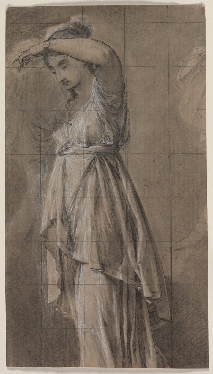 Studie for Penelope av Anicet Charles Gabriel Lemonnier