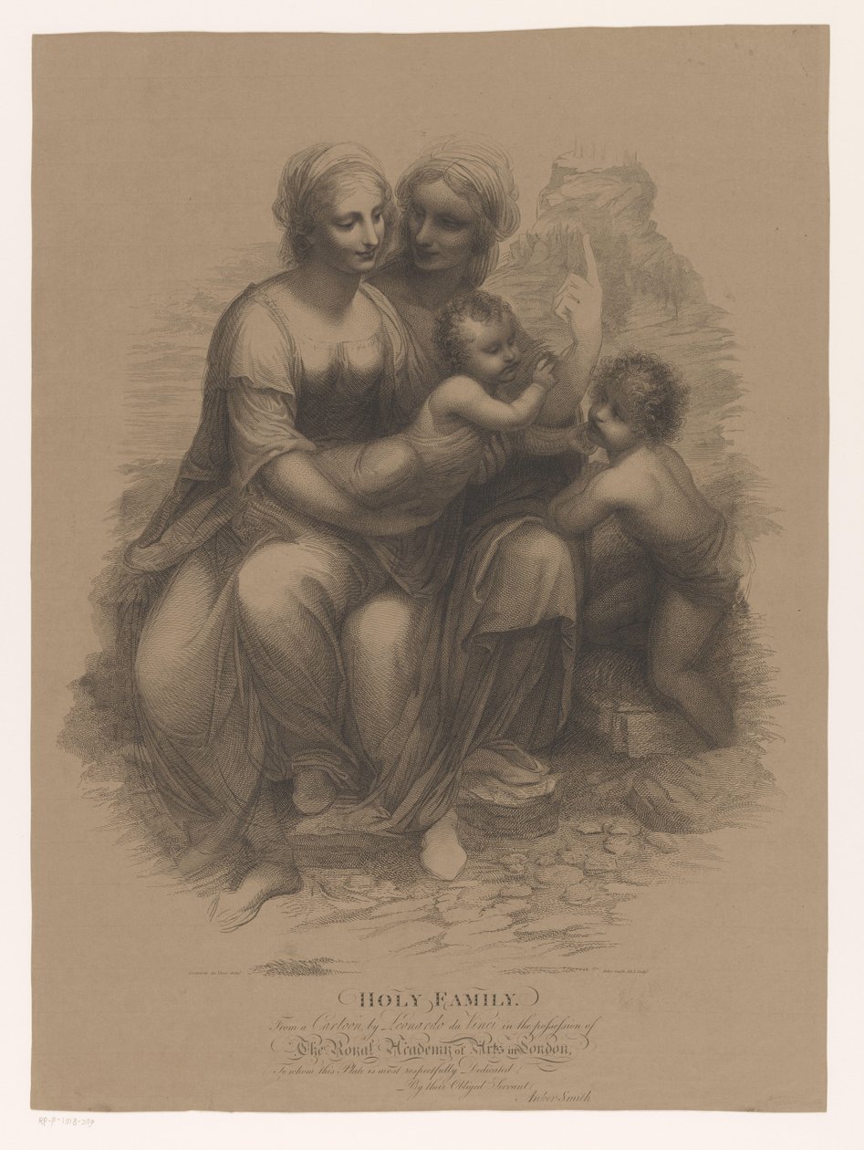 Hellig familie med døperen Johannes og Elizabeth Holy Family (tittel på objekt) av Anker Smith