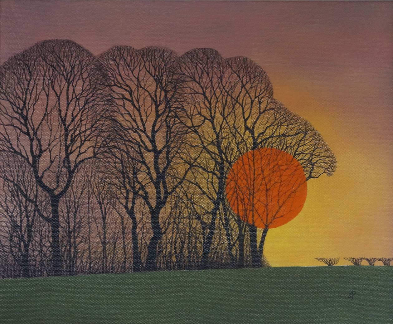 Solnedgang, 2013 av Anna Phillips