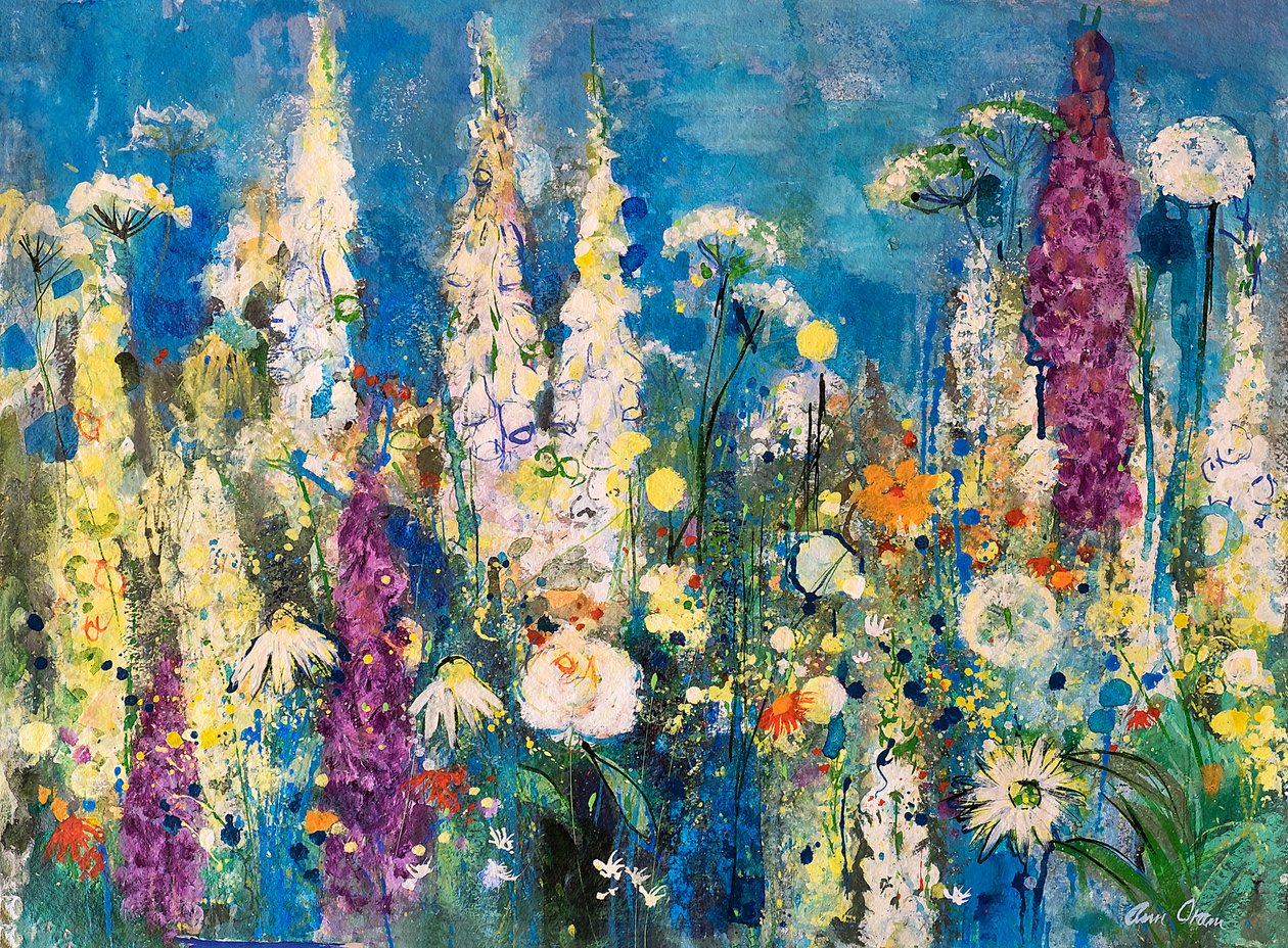 Detail of a Garden, Chelsea, 2019 (blandet media) av Ann Oram
