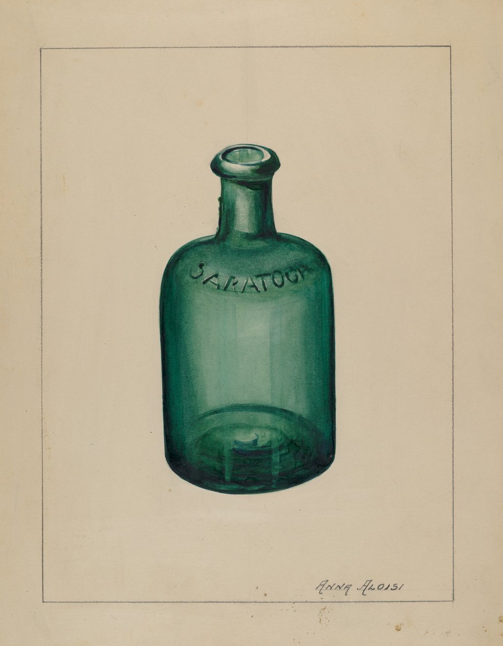 Glassflaske av Anna Aloisi