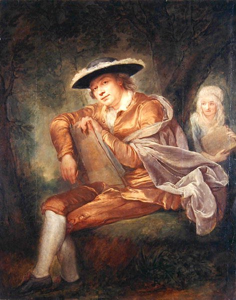 E.F. Thersbusch, malerens ektemann (olje på lerret) av Anna Dorothea Therbusch