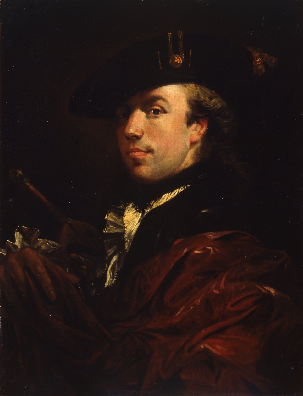 Portrett av en maler, andre halvdel av 1700-tallet.. av Anna Dorothea Therbusch Lisiewska