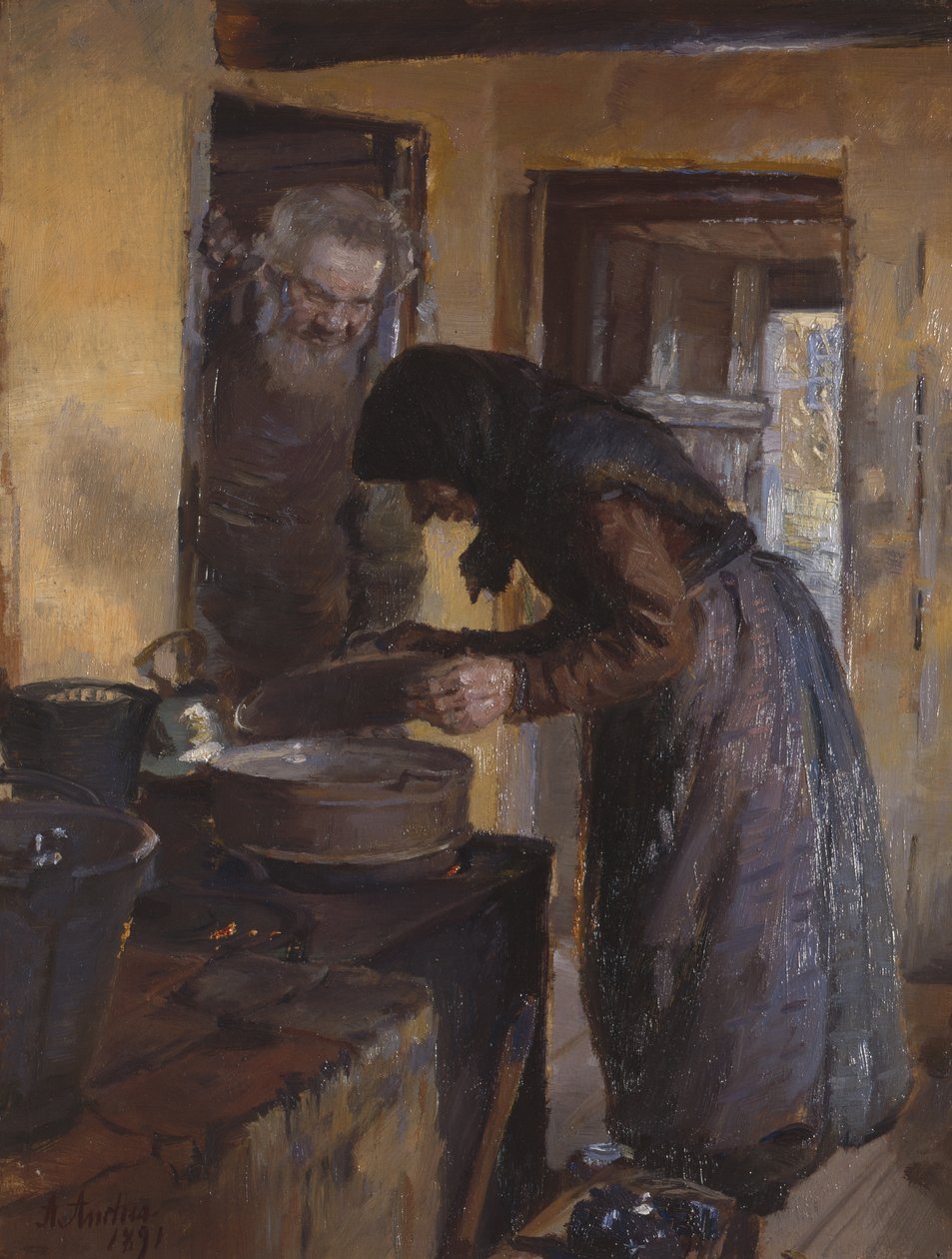 På kjøkkenet av Anna Ancher