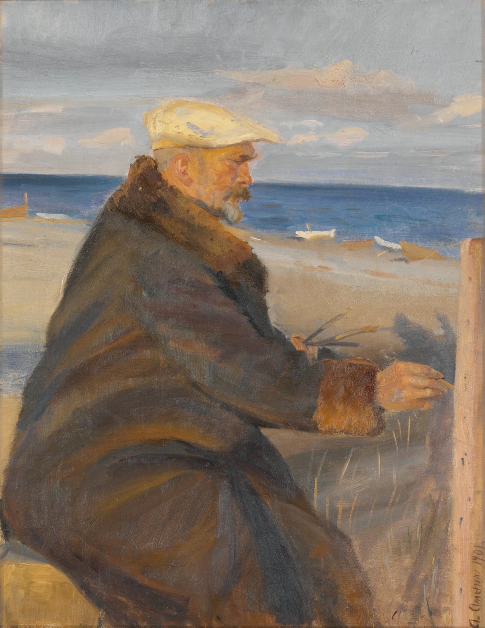 Michael Ancher maleri på kysten av Anna Ancher