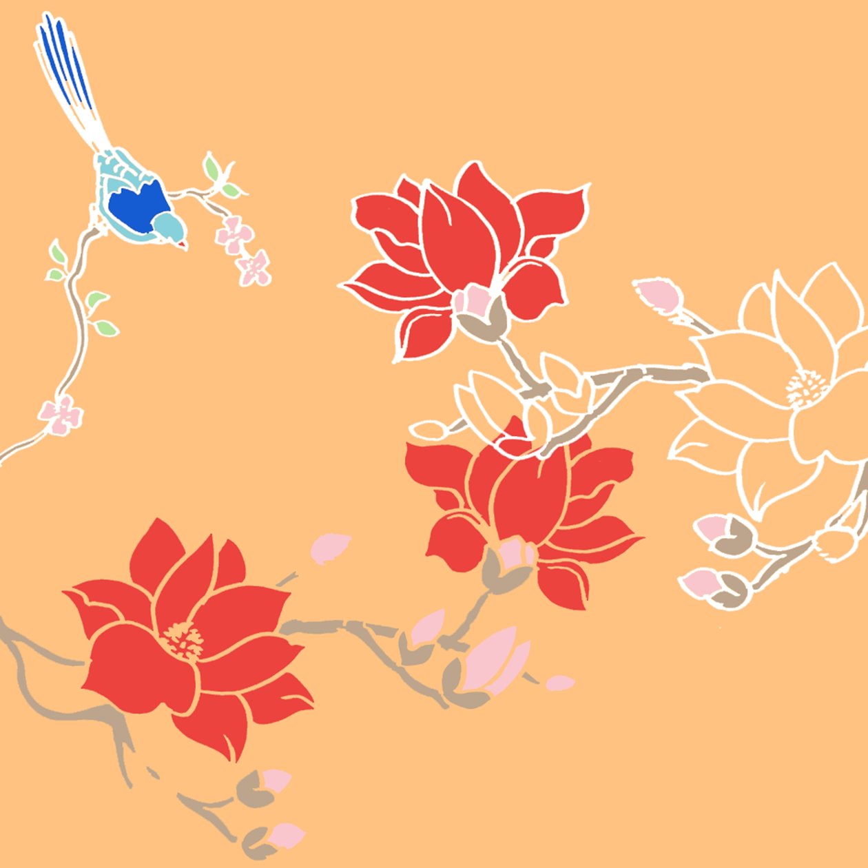 Blossom fugler av Anna Platts