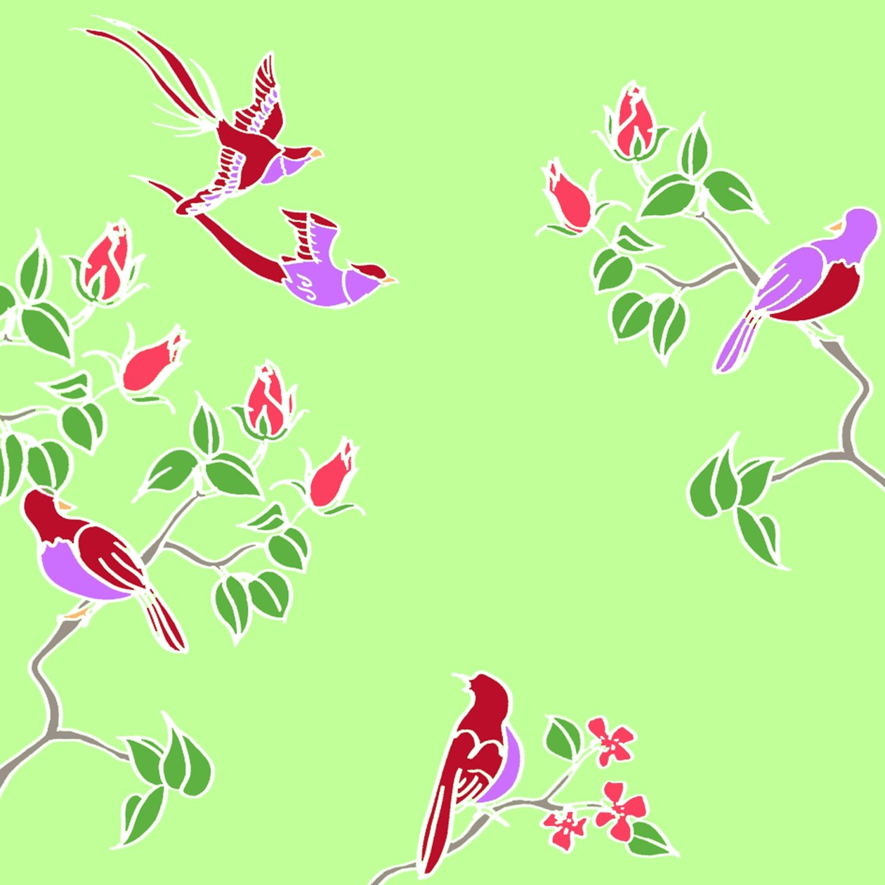 Blossom fugler av Anna Platts