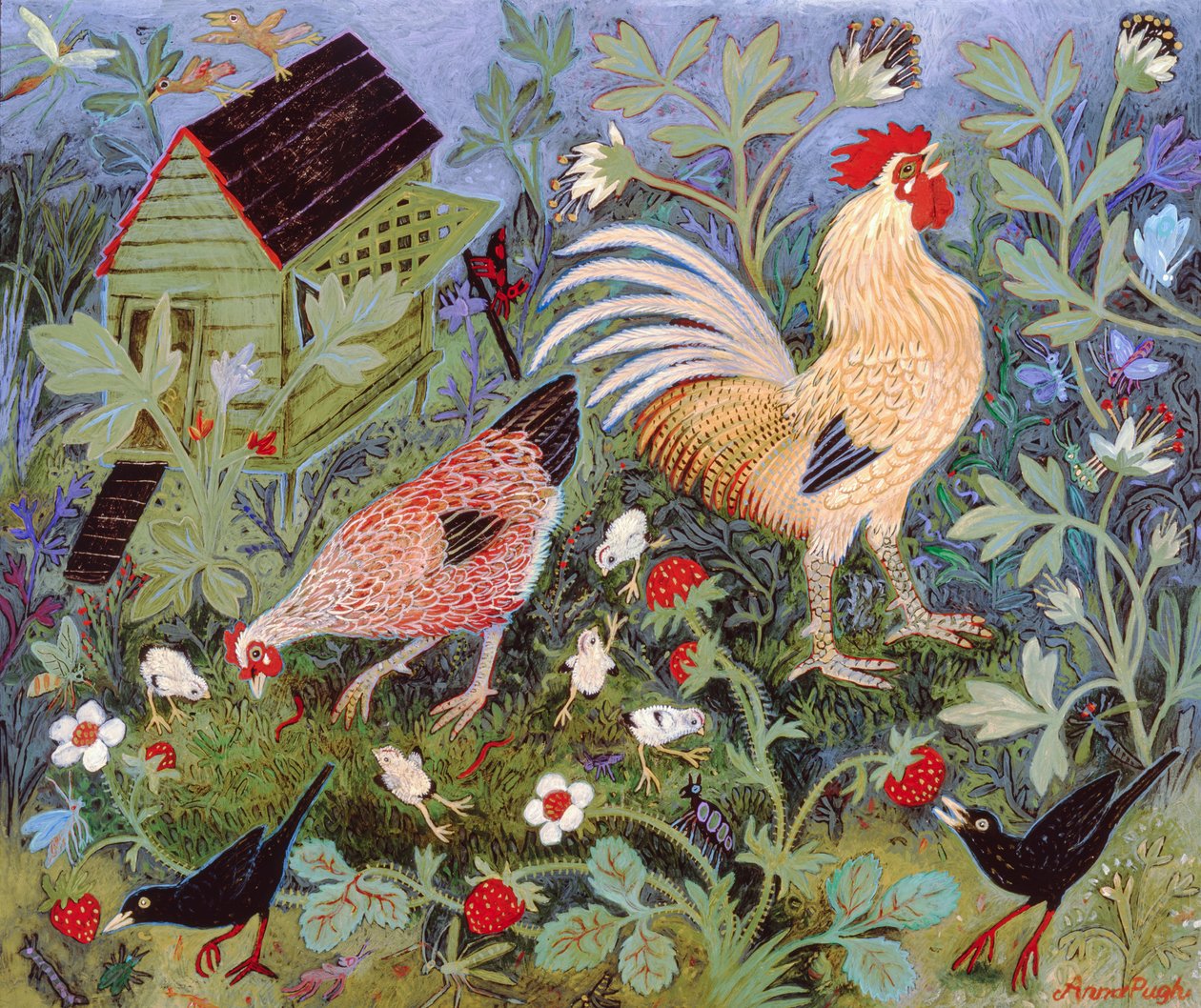 Gratis for alle, 2009 (akryl) av Anna Pugh