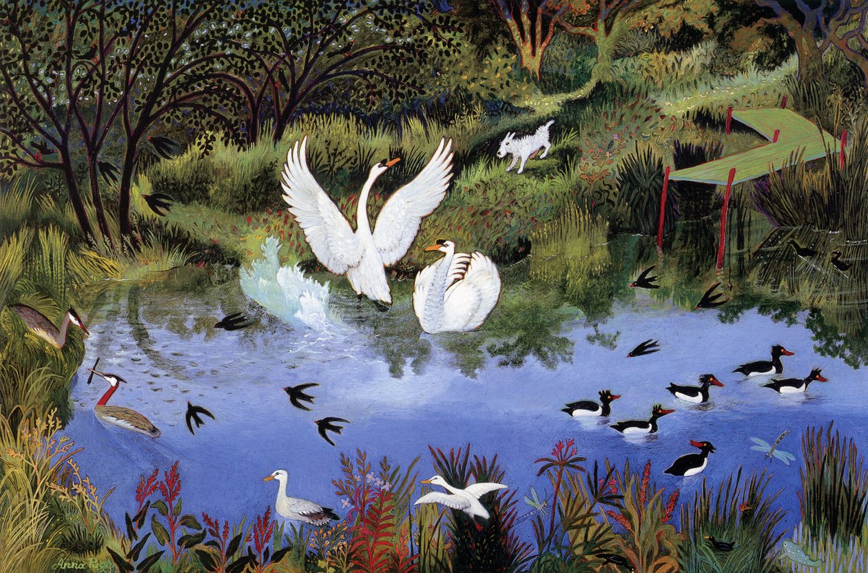 Mølledammen, 2006 (akryl) av Anna Pugh