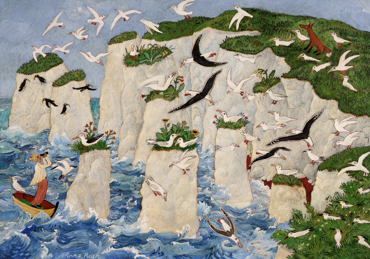 Gamle Harry, 2017 (akryl) av Anna Pugh
