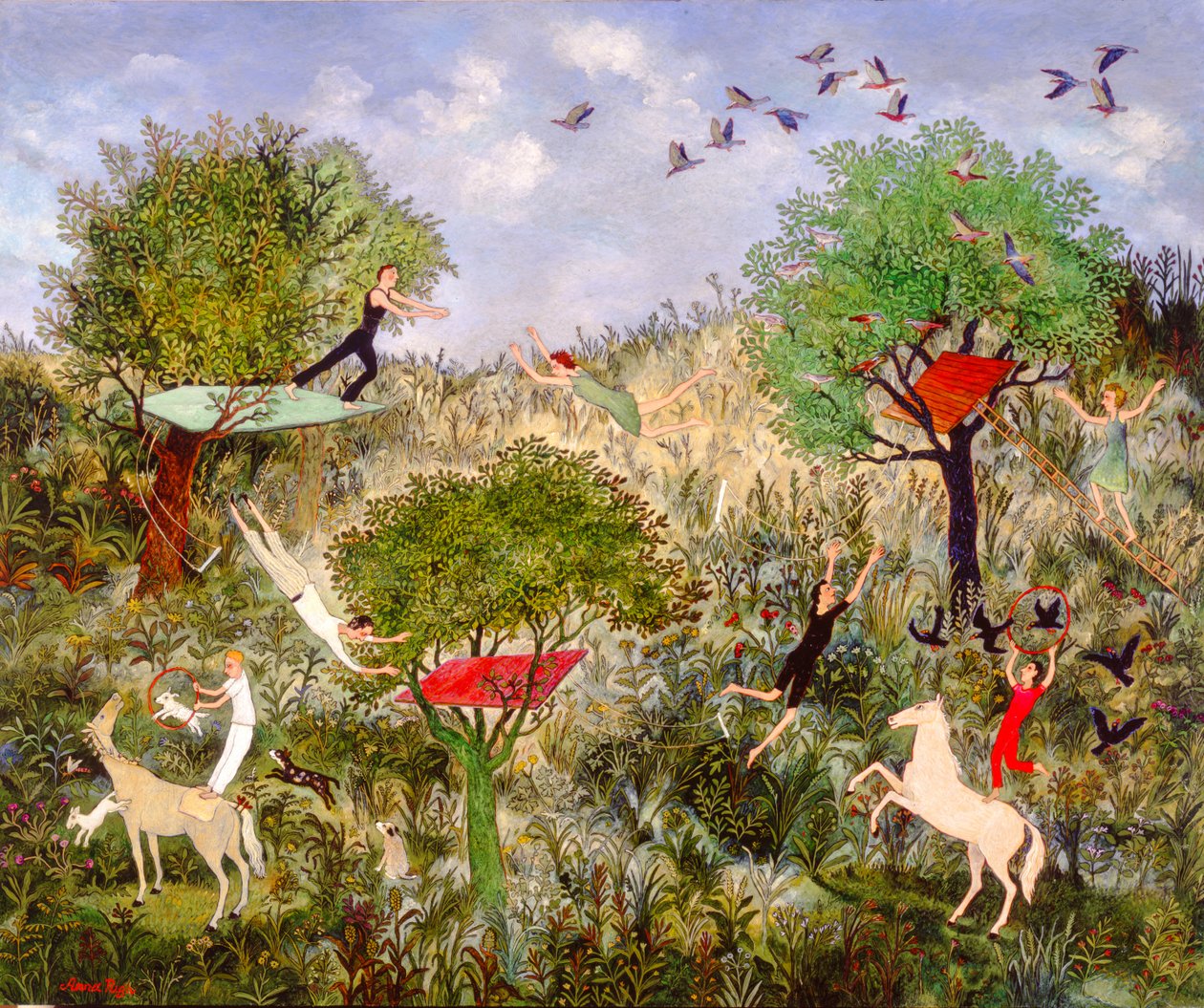 Øvelse gjør mester, 2010 (akryl) av Anna Pugh