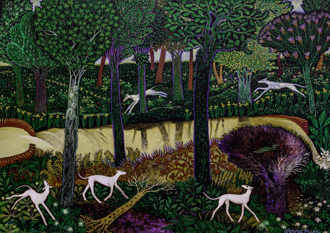Pussy#39;s Primrose, 2017 (akryl) av Anna Pugh