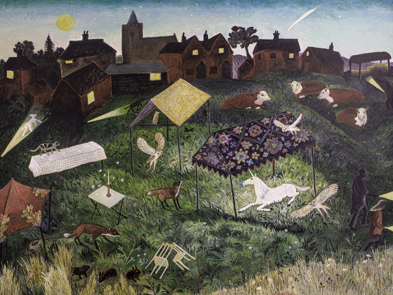 Overtakelse, 2016 (akryl) av Anna Pugh