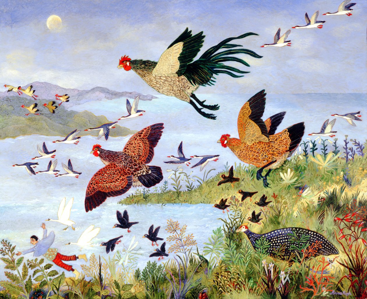 Villmarkens kall, 2008 (akryl) av Anna Pugh