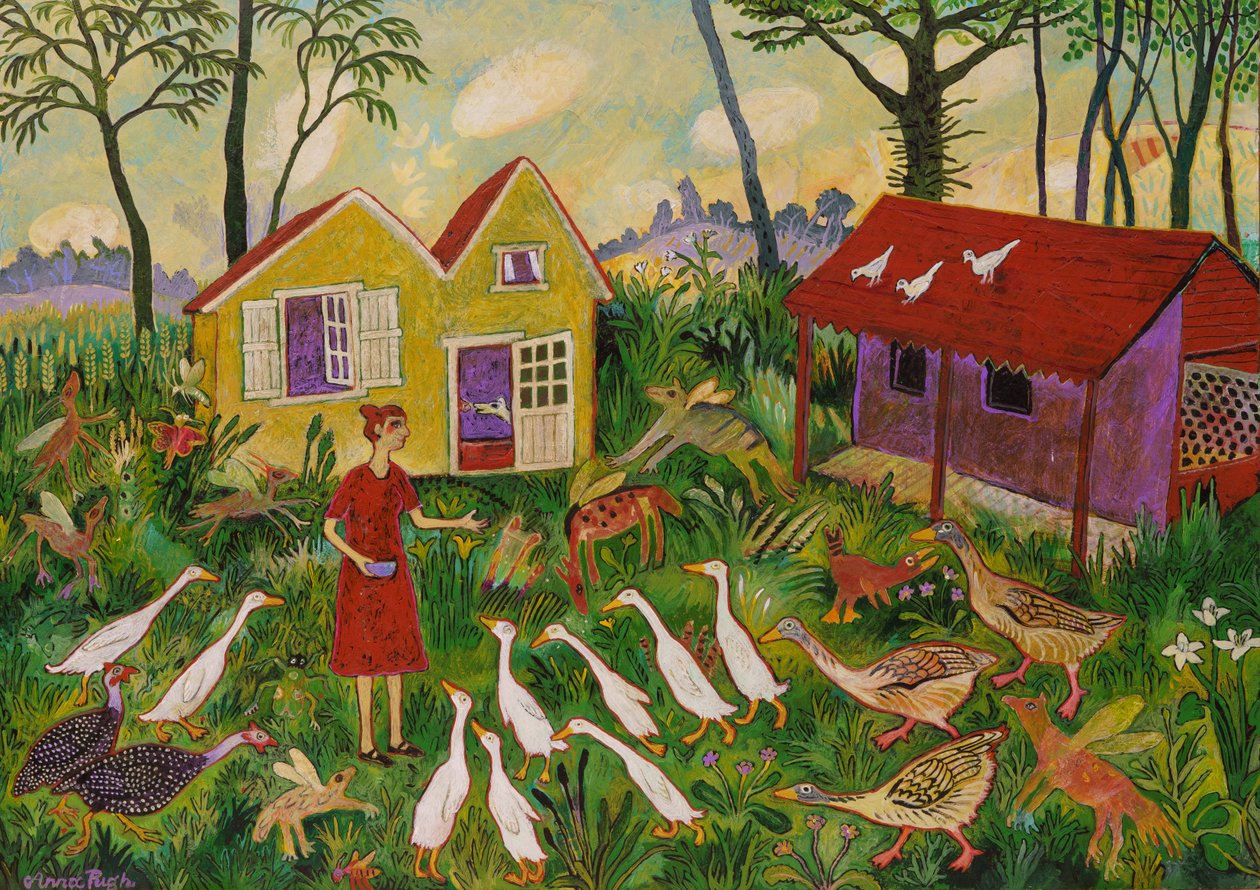Så var det tre, 2021 (maleri) av Anna Pugh