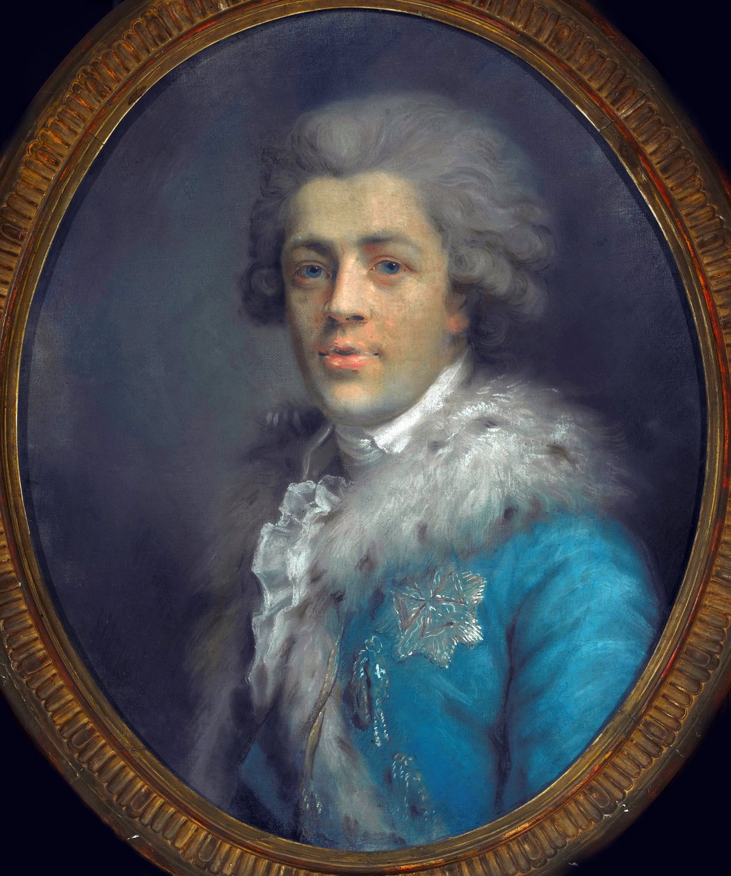 Portrett av grev Ignacy Potocki (1750-1809). (Portrett av greven Roman Ignacy Franciszek Potocki). Verk av Anna Gault de Saint Germain (Rajecka) (ca. 1760-1832), pastell på papir, ca. 1784. Polsk kunst av Anna Rajecka Gault de Saint Germain